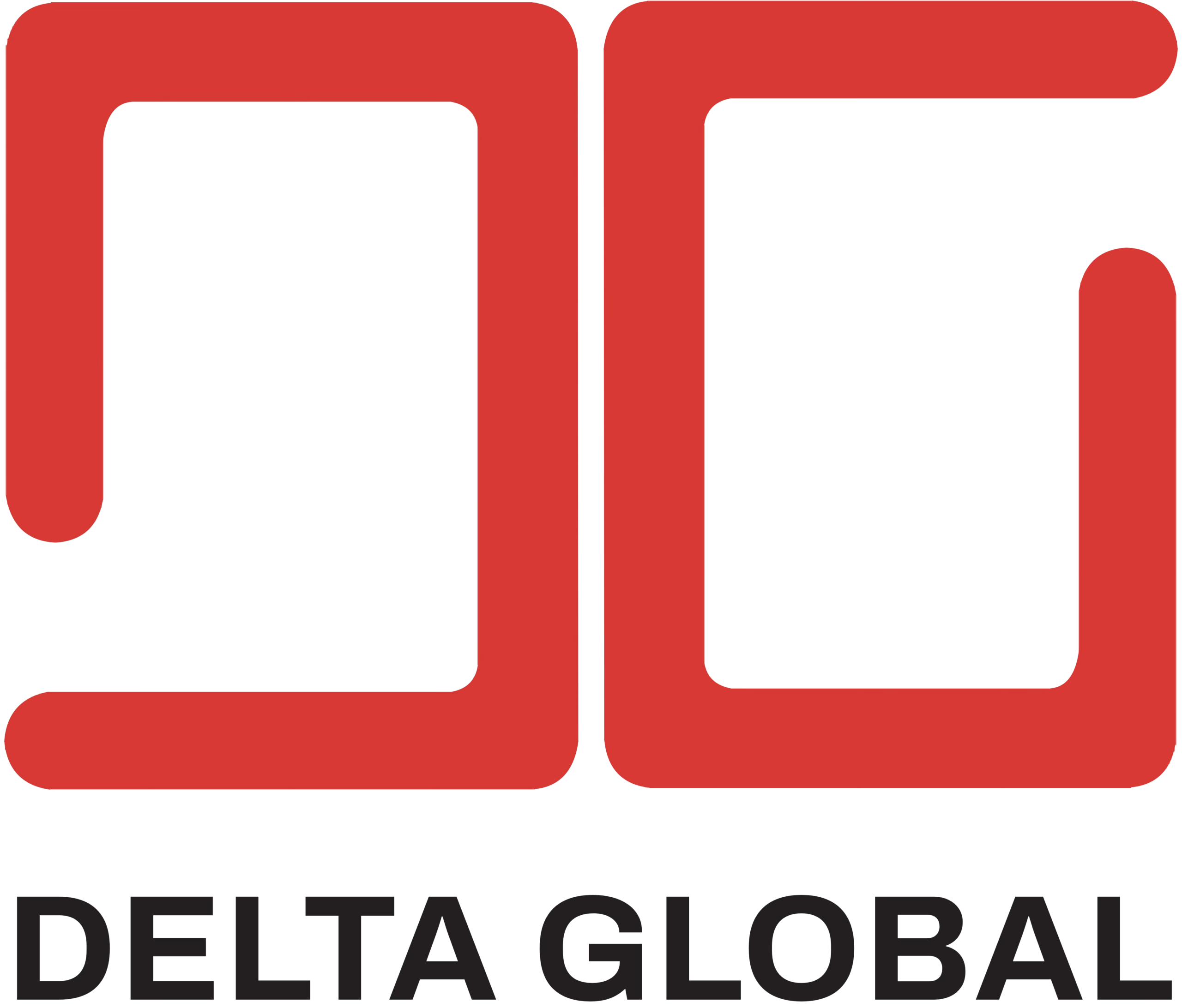 Delta Global Logo Black PNG